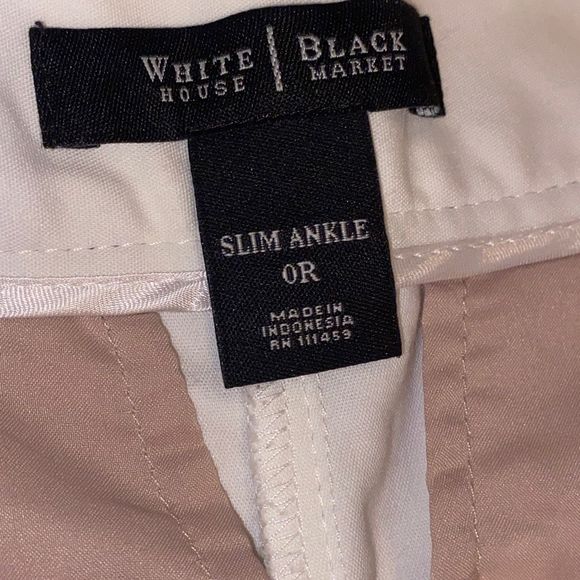 White House black market white slim ankle pants - Picture 5 of 7